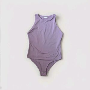 REORIA One Piece Women's Sleeveless Solid Bodysuit Regular Sz Med-LG